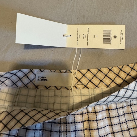 TORY BURCH PLEATED PRINTED TENNIS SKIRT - Picture 6 of 9